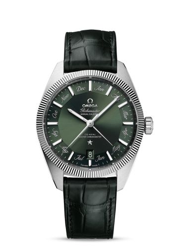 Omega Globemaster Annual Calendar Stainless Steel / Green 130.33.41.22.10.001