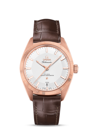 Omega Globemaster Sedna Gold / Silver / Leather 130.53.39.21.02.001