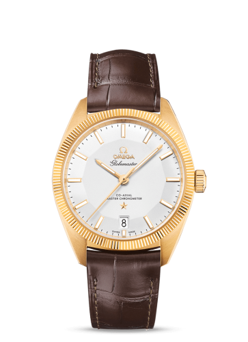 Omega Globemaster Yellow Gold / Silver / Leather 130.53.39.21.02.002
