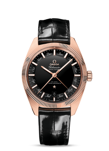 Omega Globemaster Annual Calendar Sedna Gold / Black 130.53.41.22.01.001