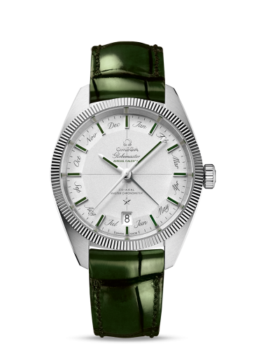 Omega Globemaster Annual Calendar Platinum / Silver / Green 130.93.41.22.99.002