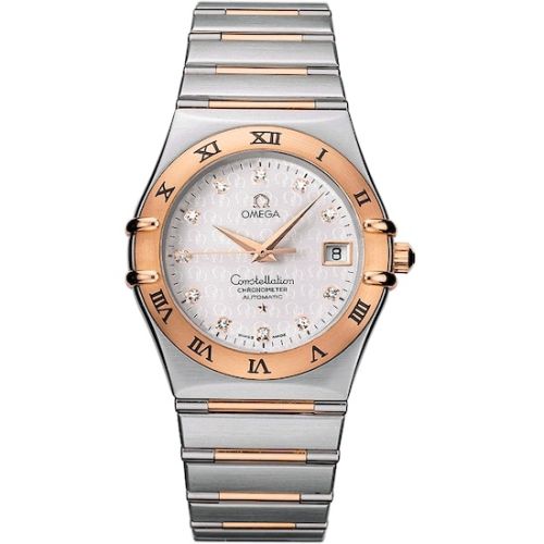 Omega Constellation Automatic 35.5 Stainless Steel - Red Gold / Silver - Diamond 1304.35.00