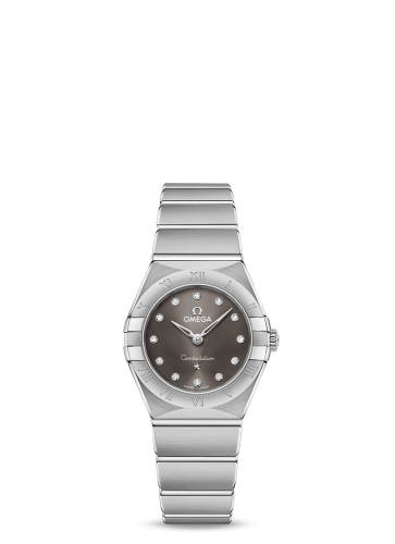 Omega Constellation Manhattan 25 Quartz Stainless Steel / Grey Diamond 131.10.25.60.56.001