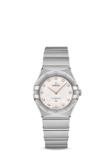 Omega Constellation Manhattan 28 Quartz Stainless Steel / Silver Silk 131.10.28.60.52.001
