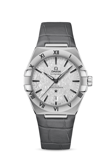 Omega Constellation Master Chronometer 39 Stainless Steel / Silver / Alligator 131.13.39.20.06.001