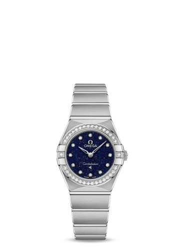 Omega Constellation Manhattan 25 Quartz Stainless Steel / Aventurine / Diamond 131.15.25.60.53.001