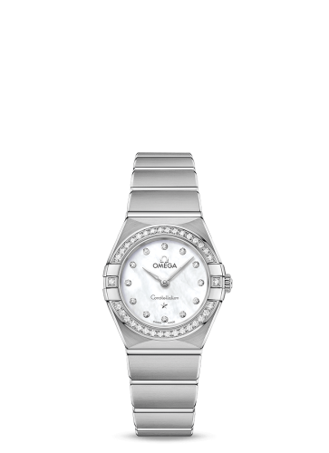 Omega Constellation Manhattan 25 Quartz Stainless Steel / MOP / Diamond 131.15.25.60.55.001