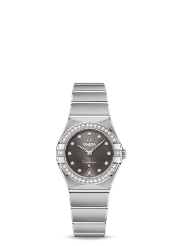 Omega Constellation Manhattan 25 Quartz Stainless Steel / Grey - Diamond / Diamond 131.15.25.60.56.001