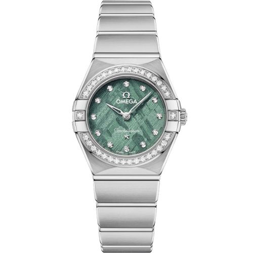 Omega Constellation Manhattan 25 Quartz Stainless Steel - Diamond / Green Meteorite 131.15.25.60.99.001