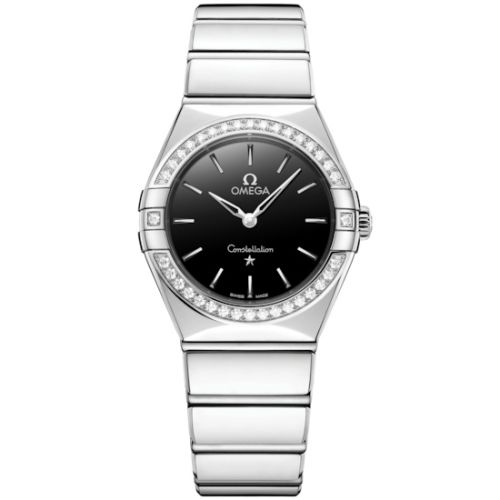 Omega Constellation 28 Quartz Stainless Steel -Diamond / Black 131.15.28.60.01.001