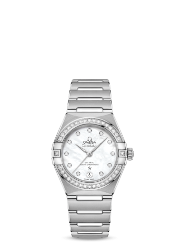 Omega Constellation Manhattan 29 Co-Axial Master Chronometer Stainless Steel / MOP / Diamond 131.15.29.20.55.001