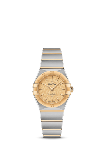 Omega Constellation Manhattan 25 Quartz Stainless Steel / Yellow Gold / Champagne Silk 131.20.25.60.08.001