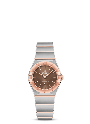 Omega Constellation Manhattan 25 Quartz Stainless Steel / Sedna Gold / Brown 131.20.25.60.13.001