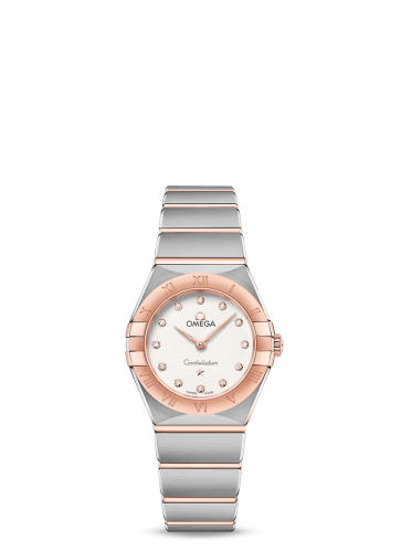 Omega Constellation Manhattan 25 Quartz Stainless Steel / Sedna Gold / Silver - Diamond 131.20.25.60.52.001