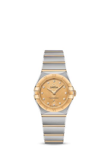 Omega Constellation Manhattan 25 Quartz Stainless Steel / Yellow Gold / Champagne - Diamond 131.20.25.60.58.001