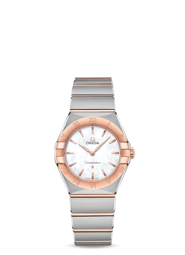 Omega Constellation Manhattan 28 Quartz Stainless Steel / Sedna Gold / MOP 131.20.28.60.05.001