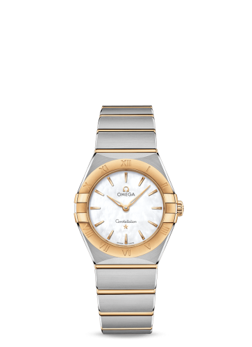 Omega Constellation Manhattan 28 Quartz Stainless Steel / Yellow Gold / MOP 131.20.28.60.05.002