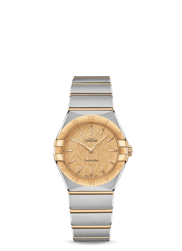 Omega Constellation Manhattan 28 Quartz Stainless Steel / Yellow Gold / Champagne Silk 131.20.28.60.08.001