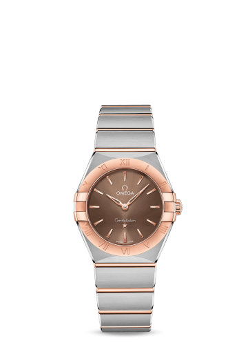 Omega Constellation Manhattan 28 Quartz Stainless Steel / Sedna Gold / Brown 131.20.28.60.13.001