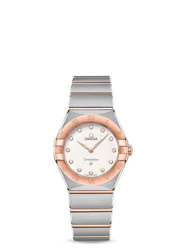Omega Constellation Manhattan 28 Quartz Stainless Steel / Sedna Gold / Silver Diamond 131.20.28.60.52.001