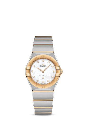 Omega Constellation Manhattan 28 Quartz Stainless Steel / Yellow Gold / MOP 131.20.28.60.55.002