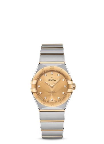 Omega Constellation Manhattan 28 Quartz Stainless Steel / Yellow Gold / Champagne Diamond 131.20.28.60.58.001