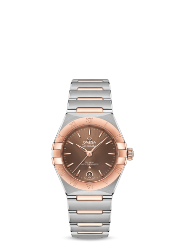 Omega Constellation Manhattan 29 Co-Axial Master Chronometer Stainless Steel / Sedna Gold / Brown 131.20.29.20.13.001