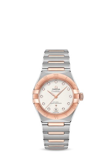 Omega Constellation Manhattan 29 Co-Axial Master Chronometer Stainless Steel / Sedna Gold / Silver Diamond 131.20.29.20.52.001