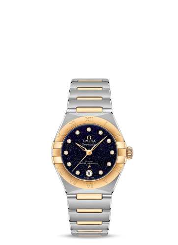 Omega Constellation Manhattan 29 Co-Axial Master Chronometer Stainless Steel / Yellow Gold / Aventurine 131.20.29.20.53.001
