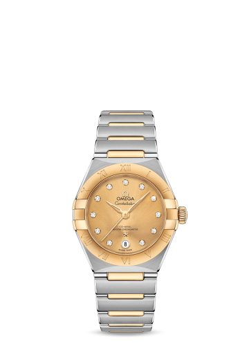 Omega Constellation Manhattan 29 Co-Axial Master Chronometer Stainless Steel / Yellow Gold / Champagne Diamond 131.20.29.20.58.001