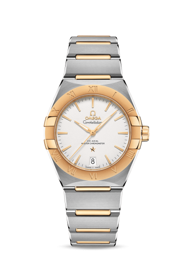 Omega Constellation Master Chronometer 36 Stainless Steel / Yellow Gold / Silver / Bracelet 131.20.36.20.02.002