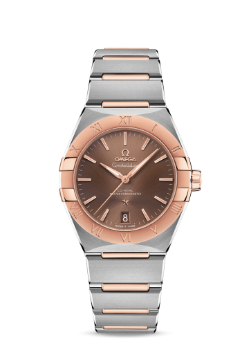Omega Constellation Master Chronometer 36 Stainless Steel / Sedna / Brown / Bracelet 131.20.36.20.13.001