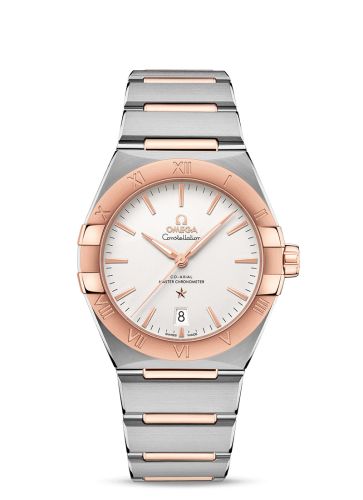Omega Constellation Master Chronometer 39 Stainless Steel / Sedna Gold / Silver / Bracelet 131.20.39.20.02.001