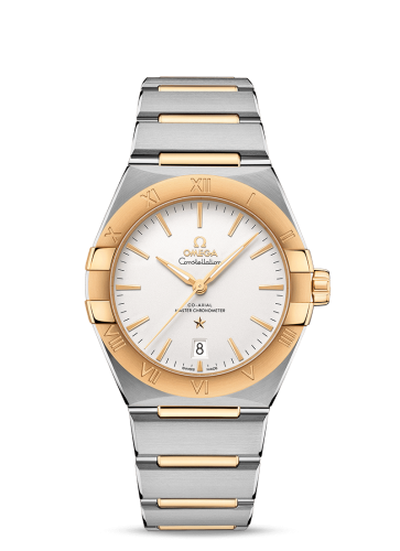 Omega Constellation Master Chronometer 39 Stainless Steel / Yellow Gold / Silver / Bracelet 131.20.39.20.02.002