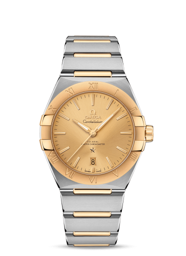 Omega Constellation Master Chronometer 39 Stainless Steel / Yellow Gold / Champagne / Bracelet 131.20.39.20.08.001