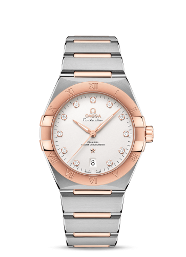 Omega Constellation Master Chronometer 39 Stainless Steel / Sedna / Silver-Diamond / Bracelet 131.20.39.20.52.001