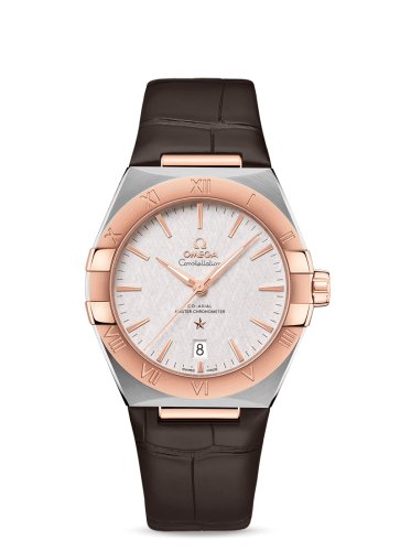 Omega Constellation Master Chronometer 39 Stainless Steel / Sedna / Silver / Alligator 131.23.39.20.02.001