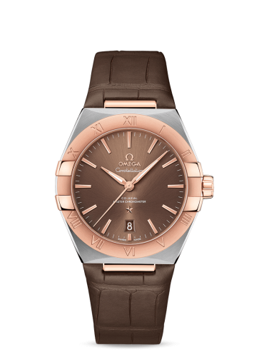 Omega Constellation Master Chronometer 39 Stainless Steel / Sedna / Brown / Alligator 131.23.39.20.13.001