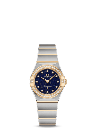 Omega Constellation Manhattan 25 Quartz Stainless Steel / Yellow Gold / Aventurine / Diamond 131.25.25.60.53.001