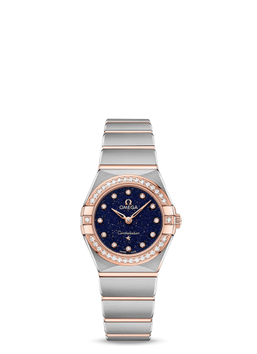 Omega Constellation Manhattan 25 Quartz Stainless Steel / Sedna Gold / Aventurine / Diamond 131.25.25.60.53.002
