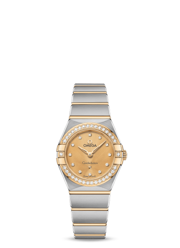 Omega Constellation Manhattan 25 Quartz Stainless Steel / Yellow Gold / Champagne - Diamond / Diamond 131.25.25.60.58.001