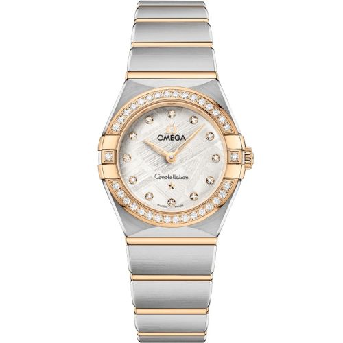 Omega Constellation Manhattan 25 Quartz Stainless Steel - Yellow Gold - Diamond / Silver Meteorite 131.25.25.60.99.002