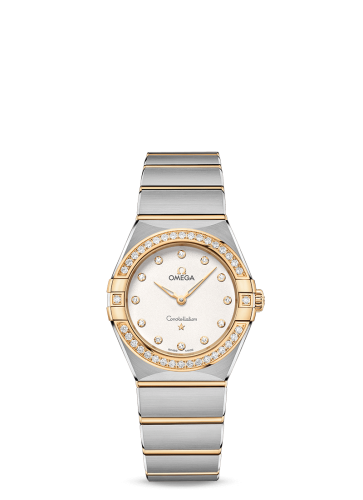 Omega Constellation Manhattan 28 Quartz Stainless Steel / Yellow Gold / Silver Diamond / Diamond 131.25.28.60.52.002