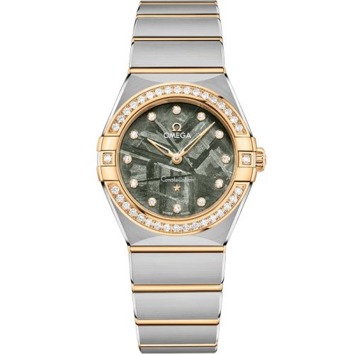 Omega Constellation Manhattan 28 Quartz Stainless Steel - Yellow Gold - Diamond / Green Meteorite 131.25.28.60.99.002