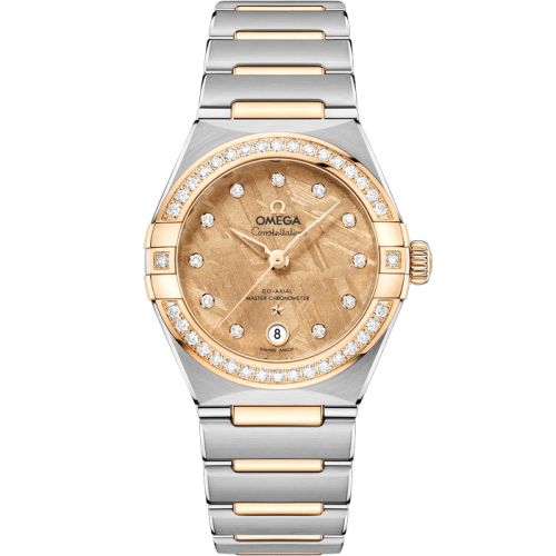 Omega Constellation Manhattan 29 Co-Axial Master Chronometer Stainless Steel - Yellow Gold - Diamond / Moonshine Meteorite 131.25.29.20.99.002