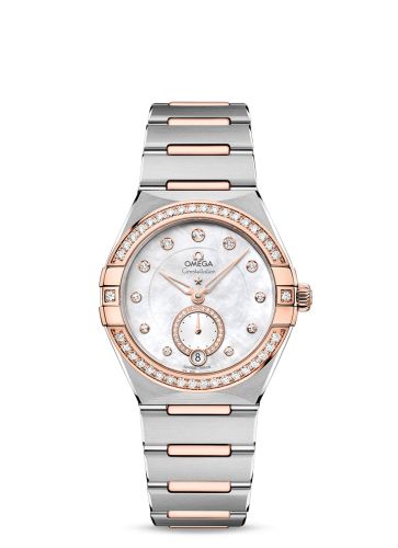 Omega Constellation Master Chronometer Small Seconds 34 Stainless Steel / Sedna Gold / Diamond / MOP / Bracelet 131.25.34.20.55.001