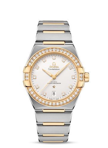 Omega Constellation Master Chronometer 39 Stainless Steel / Yellow Gold - Diamond / Silver / Bracelet 131.25.39.20.52.002
