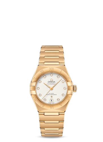 Omega Constellation Manhattan 29 Co-Axial Master Chronometer Yellow Gold / Silver 131.50.29.20.52.002
