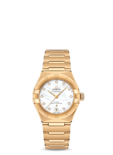 Omega Constellation Manhattan 29 Co-Axial Master Chronometer Yellow Gold / MOP 131.50.29.20.55.002
