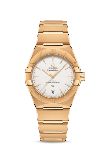 Omega Constellation Master Chronometer 36 Yellow Gold / Silver / Bracelet 131.50.36.20.02.002